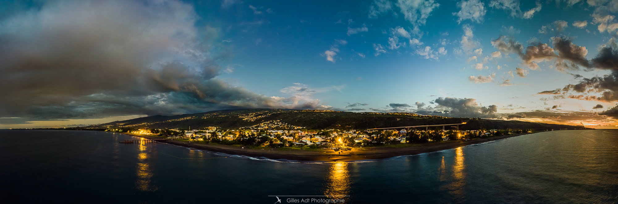 20 minutes aprés le coucher de soleil à Saint Paul